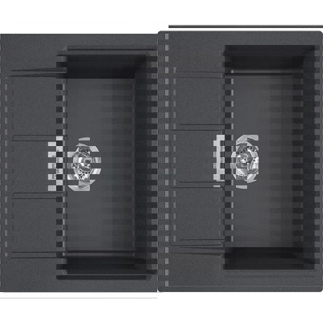 Chiuveta Franke S2D 611-62, 62x50 cm, 1 cuva, Negru, 143.0632.400