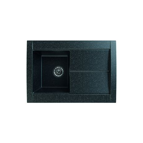 Chiuveta Gorenje KVE 76.10, Dimensiuni: 765 x 535, Material Siligor, Adancime cuva: 19.8 cm, Negru 55001281