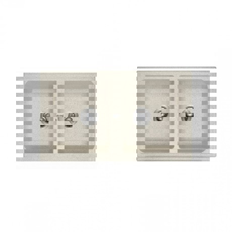 Chiuveta incastrabila Hotpoint Ariston Newstyle SC 86C2 (AV) HA, DIAMOND®+, 2 B, Reversibila, 86x51 cm, Compozit Avena