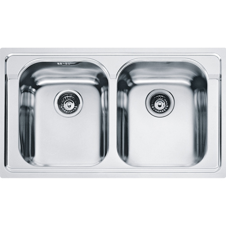 Chiuveta Franke Armonia 101.0021.618 AMX 620, 860 x 500mm (margine slim), 2 cuve, Inox satinat