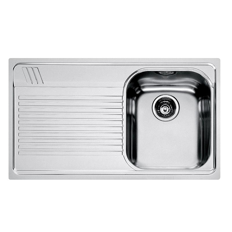 Chiuveta Franke Armonia 101.0022.583 AMT 611, 860 x 500mm (margine slim), Picurator stanga, 1 cuva, Inox Microdekor