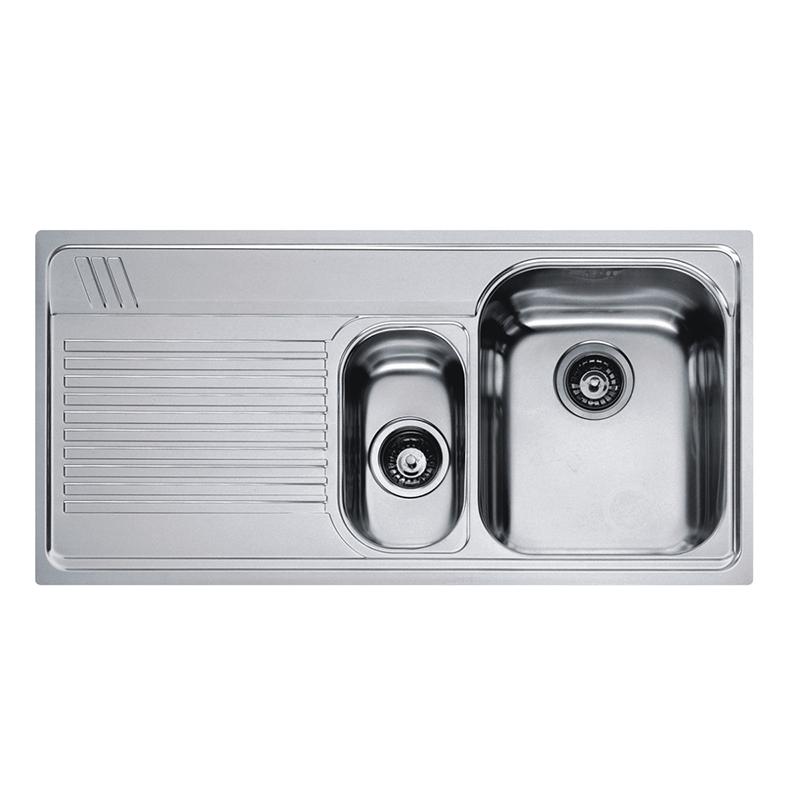 Chiuveta Franke Armonia 101.0022.587 AMT 651, 1000 x 500mm (margine slim), Picurator stanga, 2 cuve, Inox Microdekor