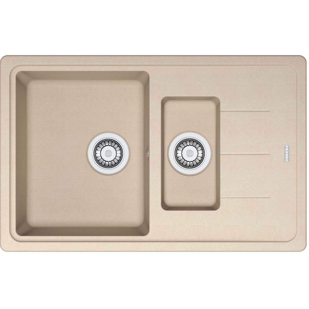 Chiuveta Franke Basis BFG 651-78 Avena 114.0361.962, 780x500mm, 1 1/2B 1/2D, tehnologie Sanitized