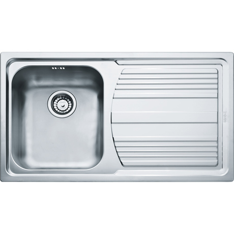Chiuveta Franke Logica Line 101.0086.232 LLL 611, 790 x 500mm (margine slim, sifon inclus), Picurator dreapta, 1 cuva, Inox dekor