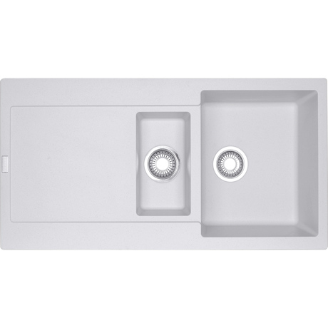 Chiuveta Franke Maris 114.0153.911 MRG 651, 970 x 500mm, 2 cuve, Fragranit, Alb