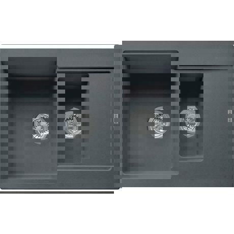 Chiuveta Franke Maris MRG 651-78 Grafite, 780x500mm, 1 ½B ½D, Tehnologie Sanitized, 114.0660.113