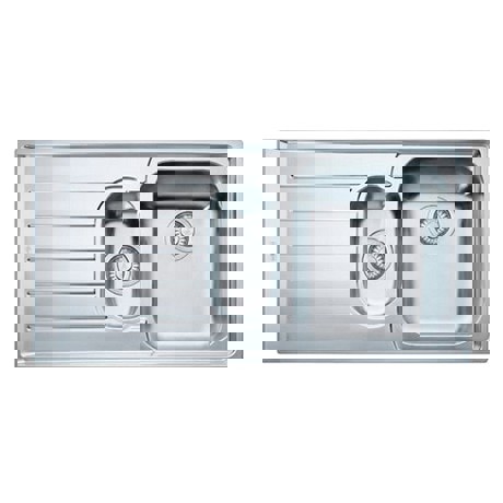 Chiuveta Franke 101.0040.745 Neptune NET 651, 1000 x 510mm (margine slim), 2 cuve, Picurator stanga, Inox Microdekor