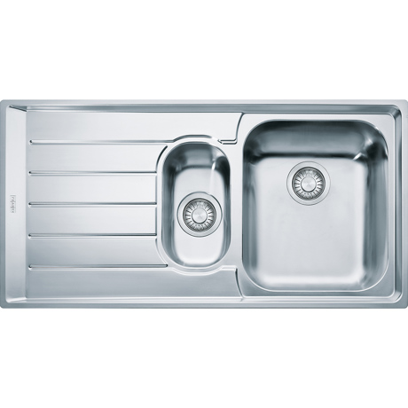 Chiuveta Franke 101.0040.737 Neptune NEX 651, 1000 x 510mm (margine slim), Picurator dreapta, 2 cuve, Inox satinat