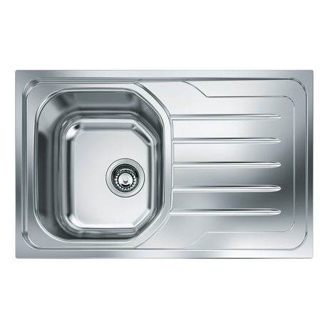 Chiuveta Franke Onda OLX 611 Inox lucios, 790x500, 1B 1D, Cuva stanga 101.0486.019