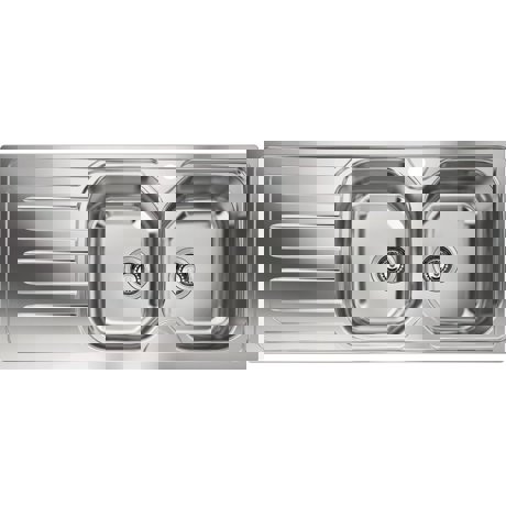 Chiuveta Franke Onda OLX 621 Inox Satin 101.0486.113, 1160x500, 2B 1D, Cuve dreapta