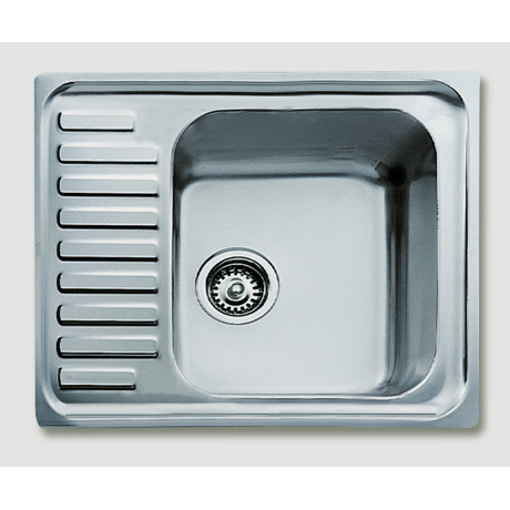 Chiuvetă Teka Classic 1B, 1 cuvă, 65x50 cm, Inox, PA133P3004