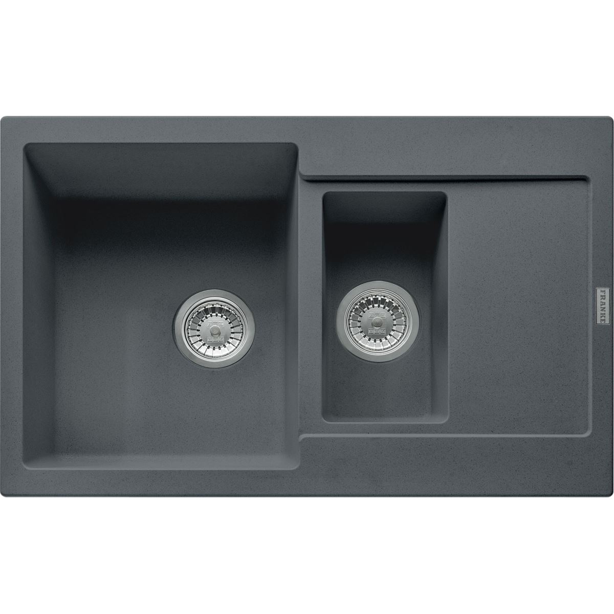 Pachet Franke 114.0491.670 chiuveta fragranite MRG 651-78 grafite + baterie Novara Plus grafite