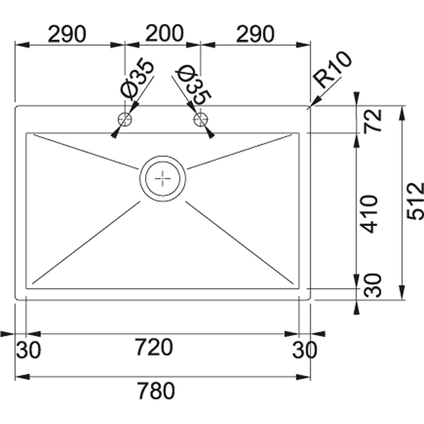 Chiuveta Franke Planar 127.0198.197 PPX 210-78 TL