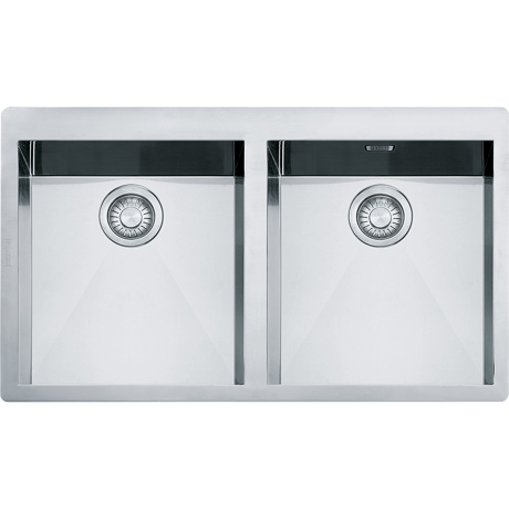 Chiuveta Franke Planar 127.0198.194 PPX 220 TL, 860 x 512mm, 2 cuve, Inox satinat
