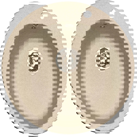 Chiuveta Franke Fragranite Rotondo ROG 610 Avena 114.0171.635, ø510, Cuva ø400