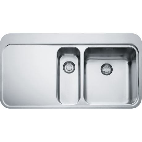Chiuveta Franke Sinos SNX 251 Inox lucios 9797748, 965x510, 1 ½ B 1D, Semifilo/Filotop, Cuva (x2-stanga / x7-dreapta)