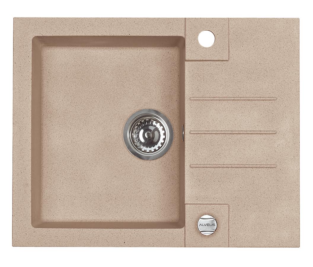Chiuveta Alveus ROCK 30 Beige Melange 1213055, 595 x 475 x 160, 1B 1D