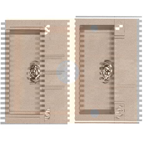 Chiuveta Alveus ROCK 30 Beige Melange 1213055, 595 x 475 x 160, 1B 1D