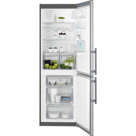 Combina frigorifica Electrolux EN3601MOX, 337 l, H 184.5 cm, Inox