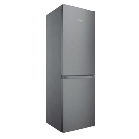 Combina frigorifica Hotpoint Ariston HAFC8 TI21SX, 335 L, No Frost, Control electronic, Congelare rapida, H191.2 cm, Saturn Steel