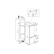 Combina frigorifica incorporabila Hotpoint Ariston BCB 80201 AA F C O3