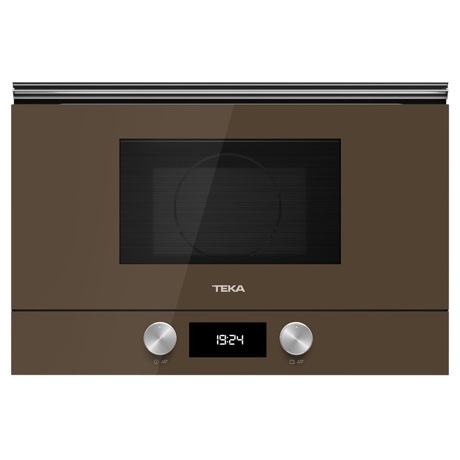 Cuptor cu microunde incorporabil Teka ML 8220 BIS L-LB, 850 W, 22 L, Grill, Decongelare, Display, 5 nivele de putere, Bază ceramică, Cristal London Brick Brown, 112030003