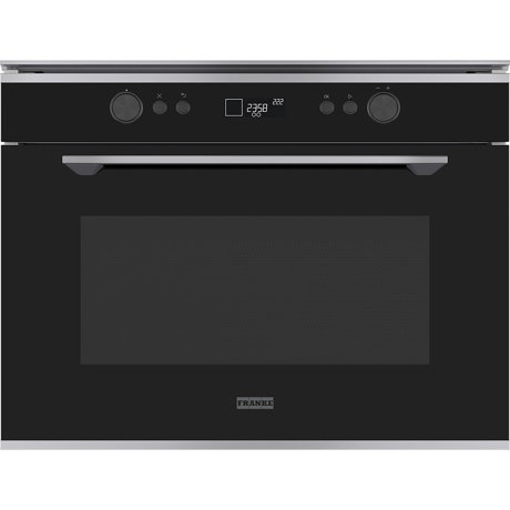 Cuptor cu microunde incorporabil Franke Mythos FMY 45 MW XS, 40 L, Cook Assist, 9 functii, Grill, Aburi, Display LCD, Blocare acces copii, Inox/Cristal negru 131.0606.105