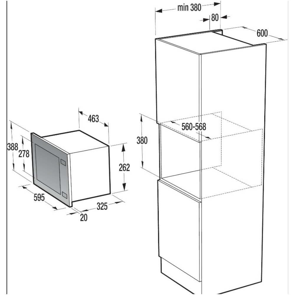 Cuptor cu microunde Gorenje BM300X