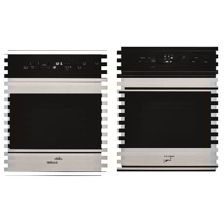 Cuptor cu microunde incorporabil Whirlpool W7 MN840, 6th Sense, 22 l, 750 W, Grill, Display LCD, Negru/Inox