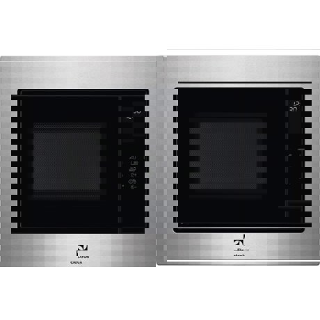 Cuptor cu microunde incorporabil Electrolux EMS4253TEX, 25 L, 900 W, Grill 1000 W, 8 nivele putere, Afisaj digital, Functie decongelare, Inox/negru