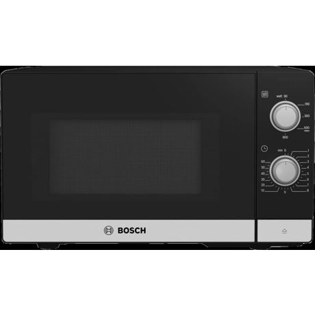 Cuptor cu microunde Bosch FFL020MS2, 20 L, 800 W, 5 setari putere, Deschidere stanga, Negru/Inox