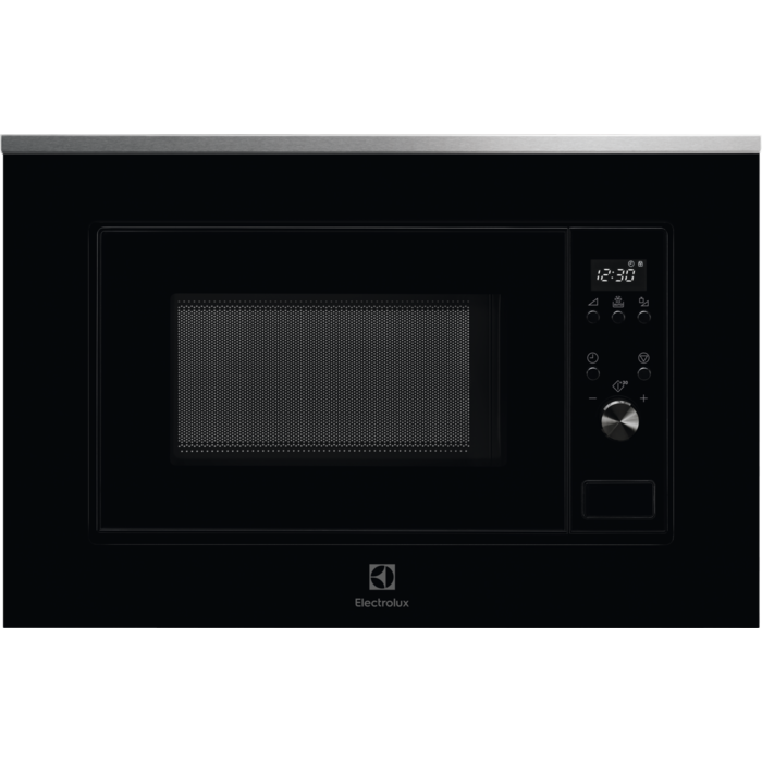 Cuptor cu microunde incorporabil Electrolux LMS2203EMX, 20 L, 700 W, 5 nivele de putere, Functie decongelare, Afisaj LED, Negru/Inox antiamprenta