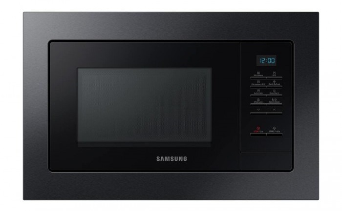 Cuptor cu microunde incorporabil Samsung MG23A7013CB/OL, 23 l, 800 W, Grill, Display, 6 trepte putere, Negru