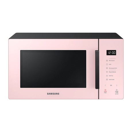 Cuptor cu microunde Samsung BeSpoke MG23T5018CP/ET, 1250W, 23L, Grill, Auto Cook, Power defrost, Grill Fry, Touch Control, 6 trepte de putere, Timer, Display, Roz/Negru