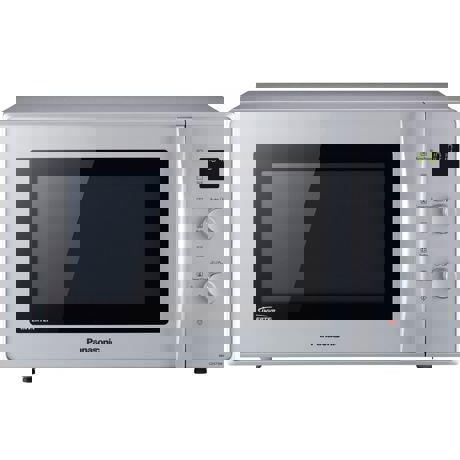 Cuptor cu microunde Panasonic NN-CD575MEPG, 27 L, 1000 W, Grill, Display digital, 6 nivele putere, Argintiu