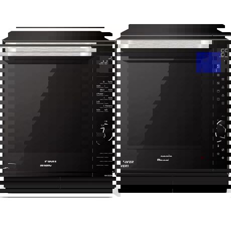 Cuptor cu microunde Panasonic NN-DS596MEPG, 27 L, Functie aburi, 1000 W, Grill, Display digital, Inverter, Negru/Argintiu
