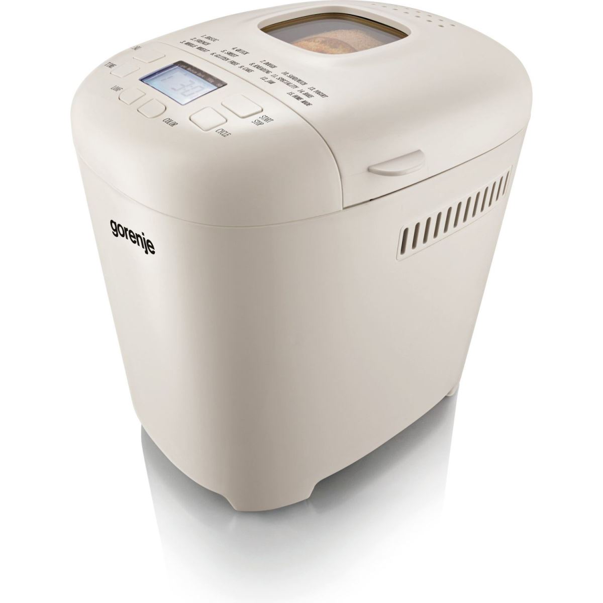 Cuptor de paine Gorenje BM910WII, 550W, 15 programe, 900 g, LCD, Alb