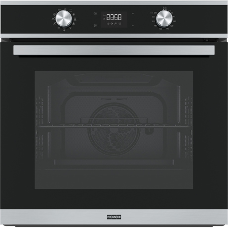 Cuptor incorporabil Franke Smart FSM 97 P XS, 71 L, 9 functii, Grill, Auto Bread, Dessert Auto, Pirolitic, Display LCD, Inox/ Cristal negru 116.0606.096