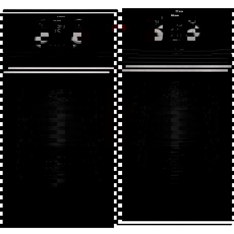 Cuptor incorporabil Hansa Integra BOES68465, Electric, 65 L, 8 Functii, Grill, Butoane push-pull, Negru