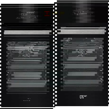 Cuptor incorporabil Arctic AROIM25603X, Electric, 12 Functii, 71 L, A, Rotisor, Catalitic, Control touch, Negru/Inox