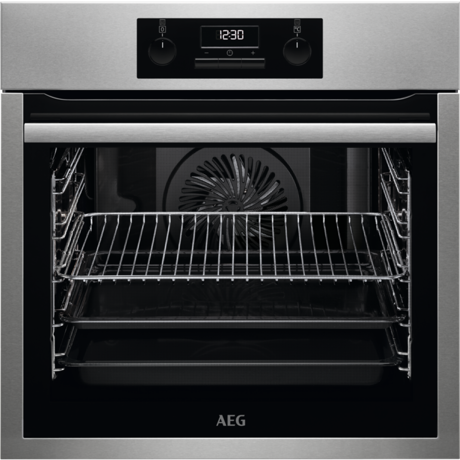 Cuptor incorporabil AEG SurroundCook BES331110M, Electric, 71 l, 8 functii de gatire, Grill, Program pizza, Afisaj digital, Inox antiamprenta