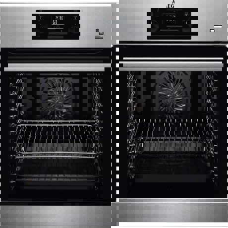 Cuptor incorporabil AEG BES351110M, Electric, 9 functii, Plus Steam- gatire cu abur, Convectie, Afisaj digital, Butoane retractabile, 71 l, Inox antiamprenta