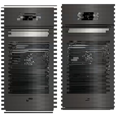Cuptor incorporabil Beko BIM24301ZGCS, Electric, 71 L, 8 functii, Catalitic, Sticla gri Zara