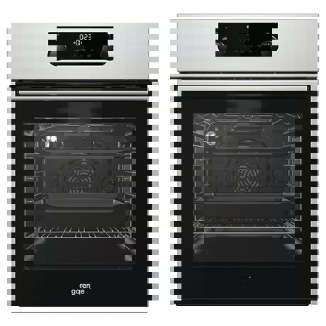 Cuptor incorporabil Gorenje BO736E11X, Electric, 71 L, 7 functii, Autocuratare AquaClean, Control mecanic, Ventilatie, Display IconLED, Functie StayWarm, Inox
