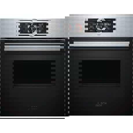 Cuptor incorporabil compact Bosch CMG656BS1, Optiune microunde, 12 functii, 45 l, Inox