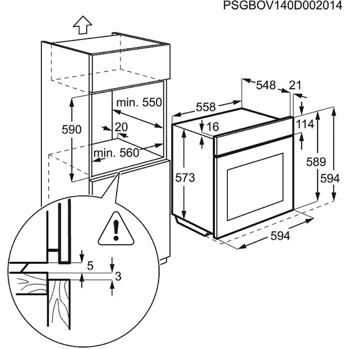 Cuptor incorporabil Electrolux EOA3454AOX