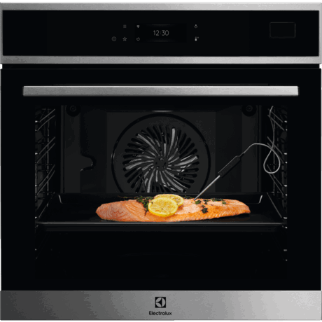 Cuptor incorporabil SteamBoost Electrolux EOB8S39WX, Electric, Abur, 70 L, 22 functii, Autocuratare cu abur, Sonda carne, Wi-Fi, Ecran LCD, Grill, Inox/negru