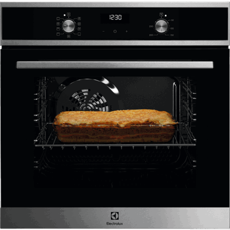 Cuptor incorporabil Electrolux SurroundCook EZF5E40X, 7 functii de gatire, 57 L, Display, Grill, Negru/Inox