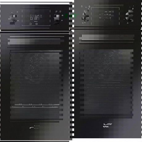 Cuptor incorporabil Candy FCP645N/E, Electric, 65 l, 8 functii, Control mecanic, Display, Autocuratare catalitica, Negru 33702109