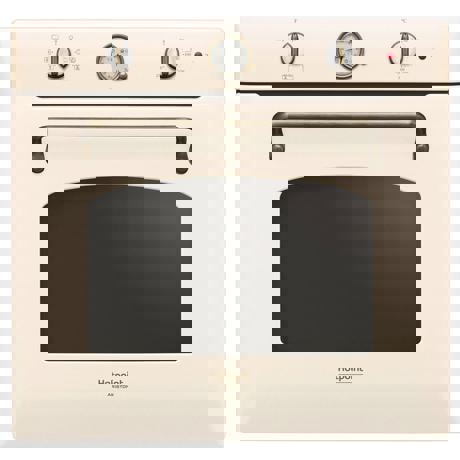 Cuptor incorporabil Hotpoint Ariston FIT 804 H OW HA, Electric, 73 L, Hidroliza, 8 functii, Culoare Iasomie